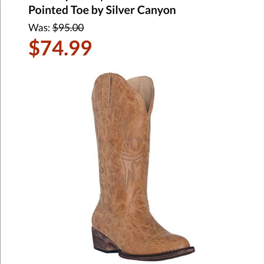 New Silver Canion Boots size 7,5